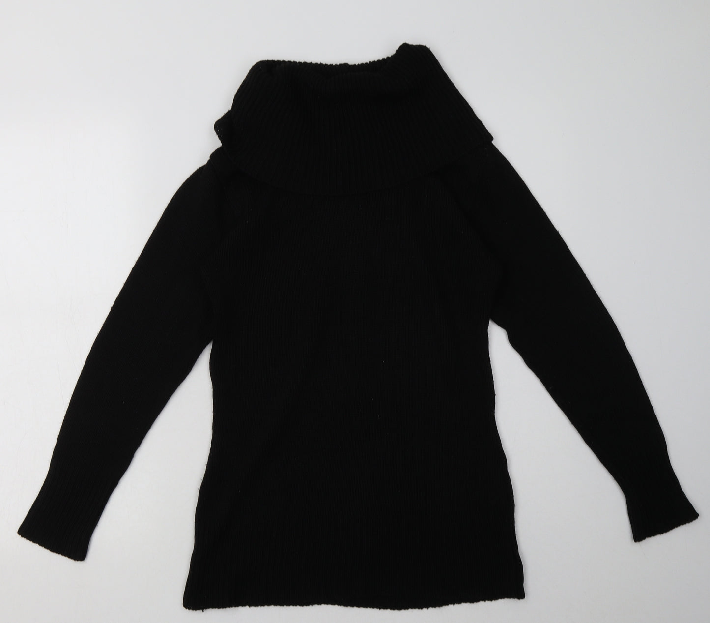 Yessica Womens Black  Acrylic Pullover Sweatshirt Size S  Pullover