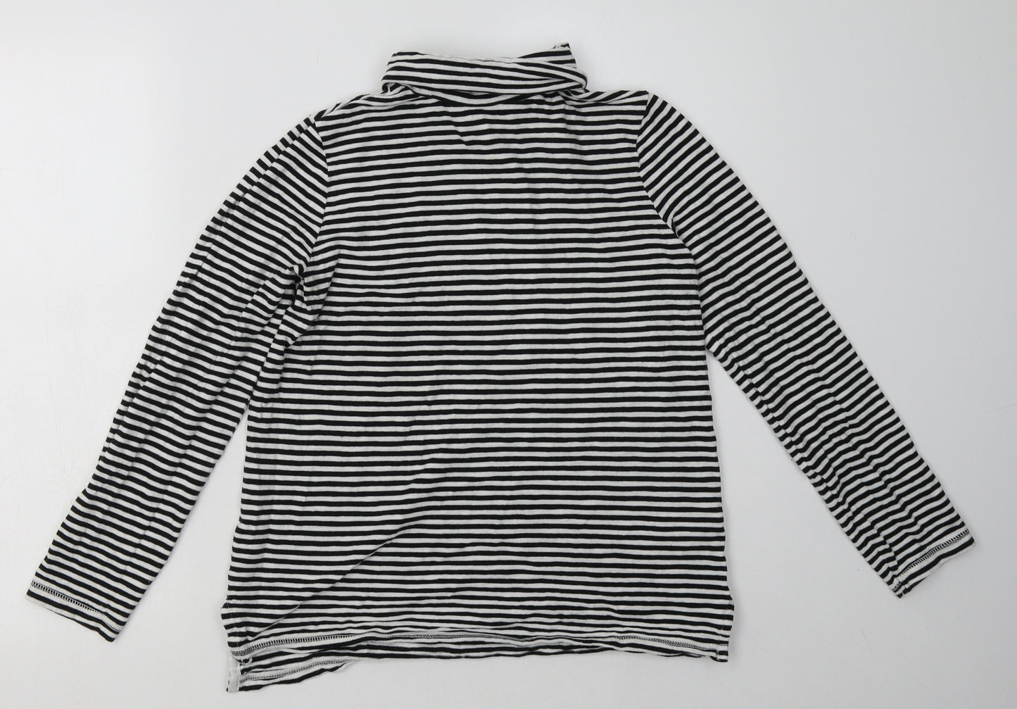 NEXT Womens White Striped Cotton Pullover Sweatshirt Size 8  Pullover