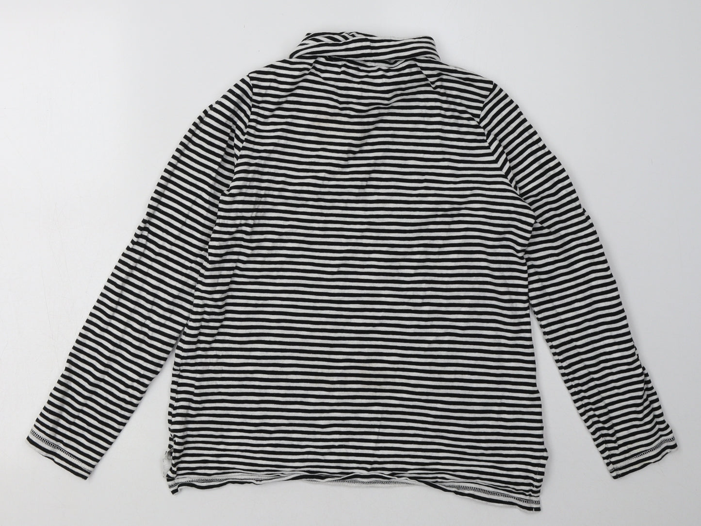 NEXT Womens White Striped Cotton Pullover Sweatshirt Size 8  Pullover