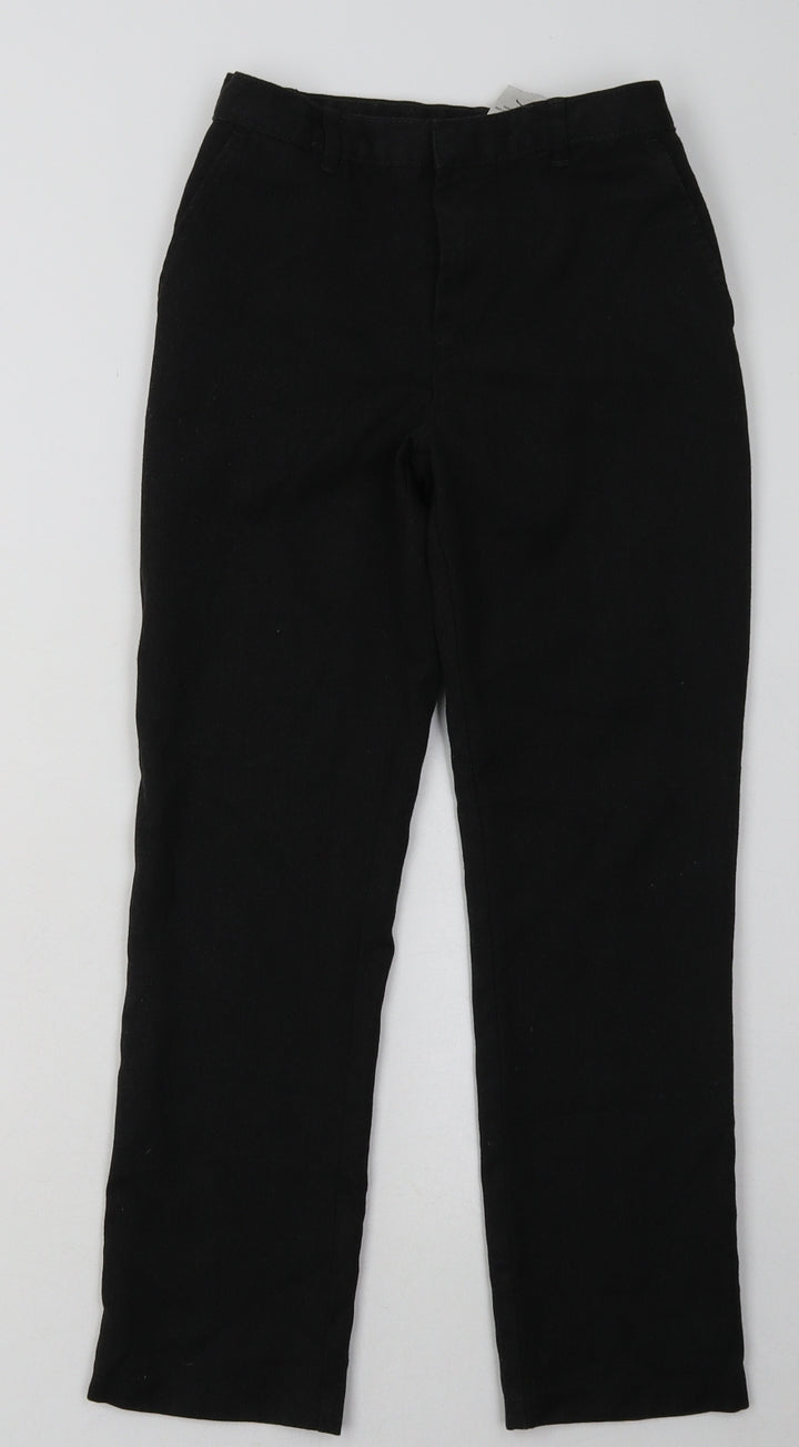 George Boys Grey  Polyester Capri Trousers Size 9 Years  Regular Hook & Eye - School Wear