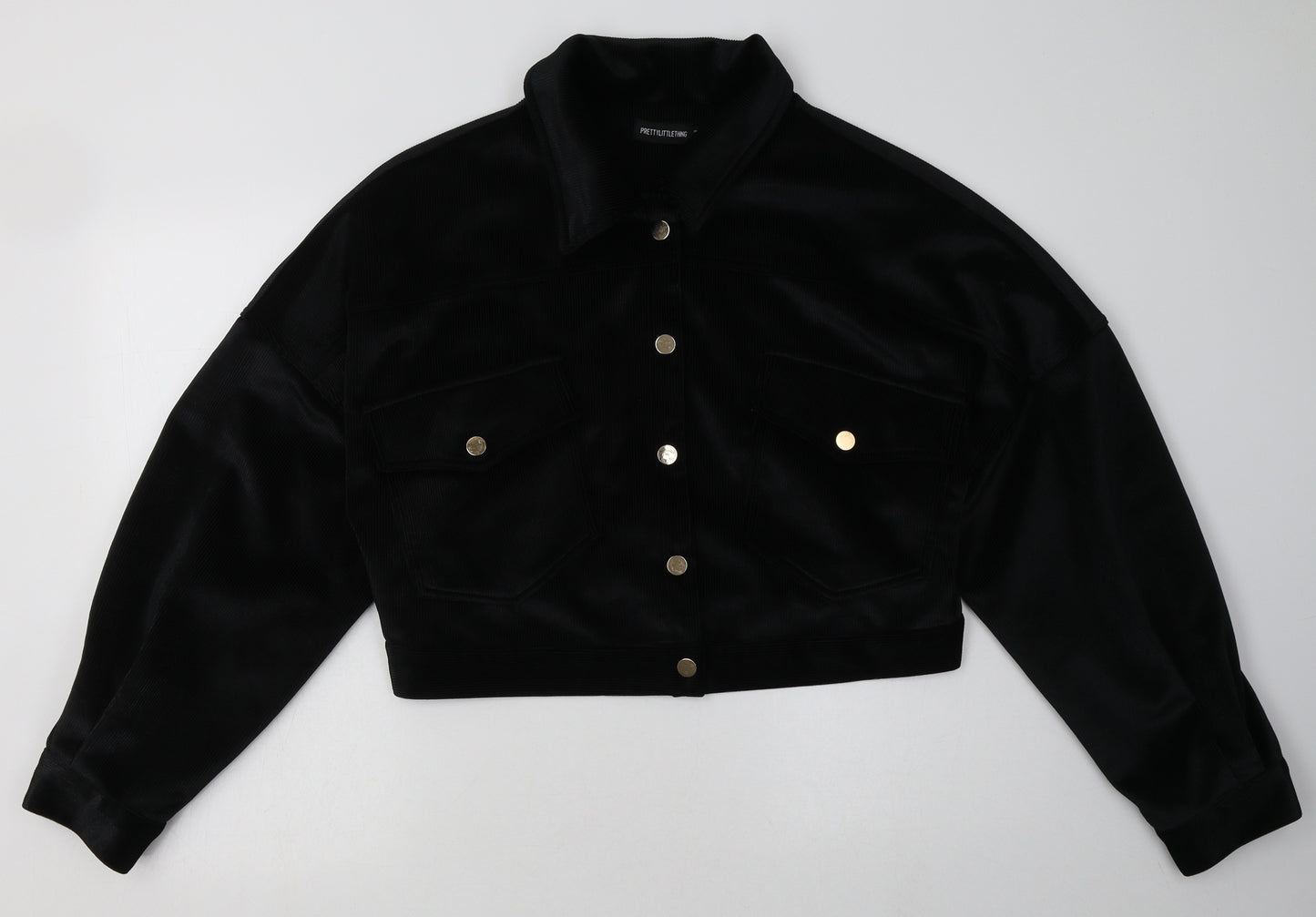 PRETTYLITTLETHING Womens Black   Jacket  Size 12  Buckle