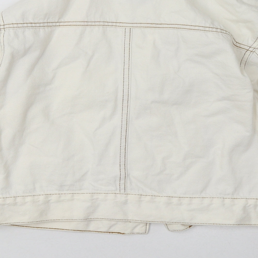 Primark Womens White   Jacket  Size 10  Button