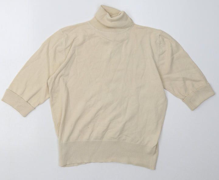 Berkertex Womens Beige Cotton Pullover Sweatshirt Size 14 Pullover