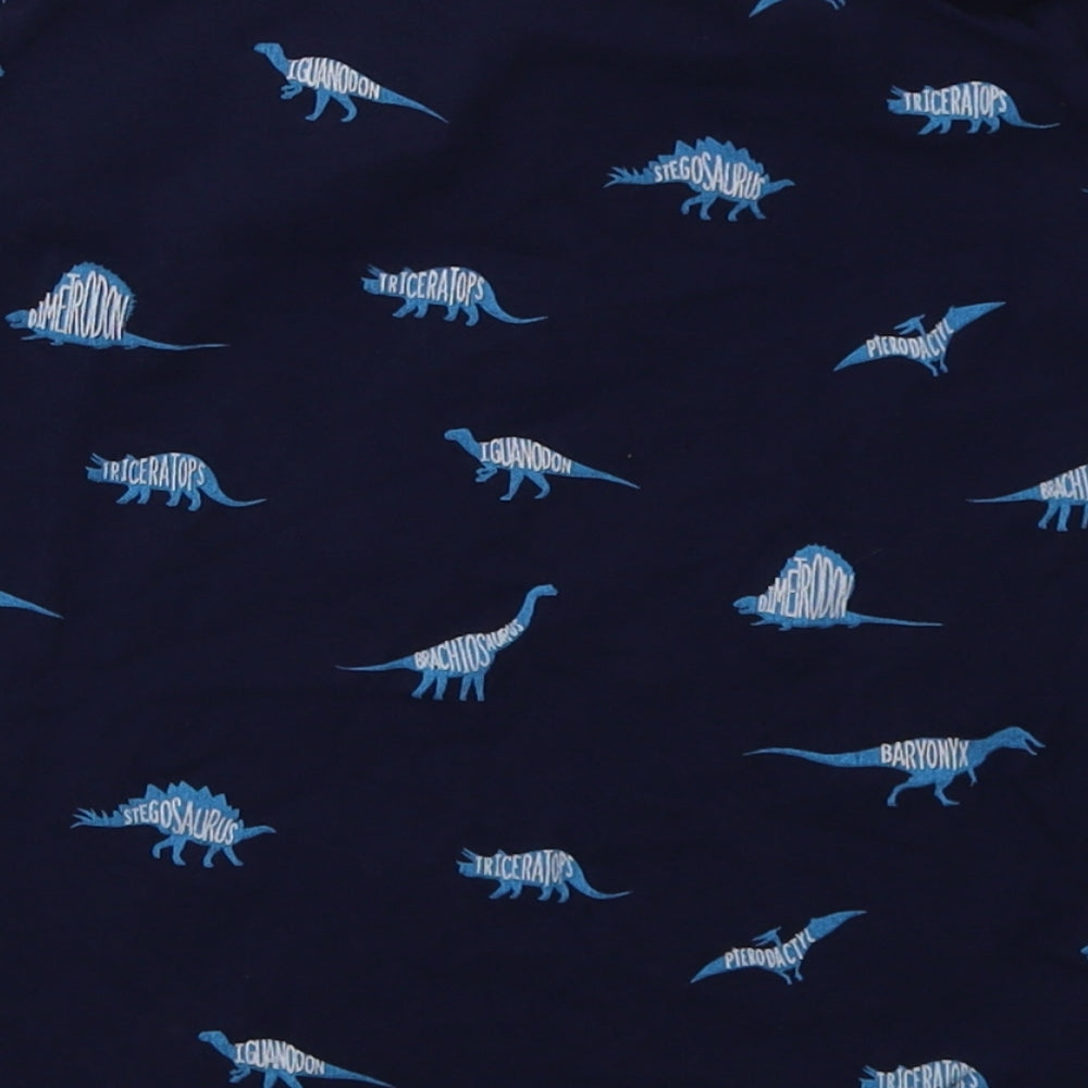 Mountain Warehouse Boys Blue Geometric Cotton Basic Button-Up Size 7-8 Years Collared Button