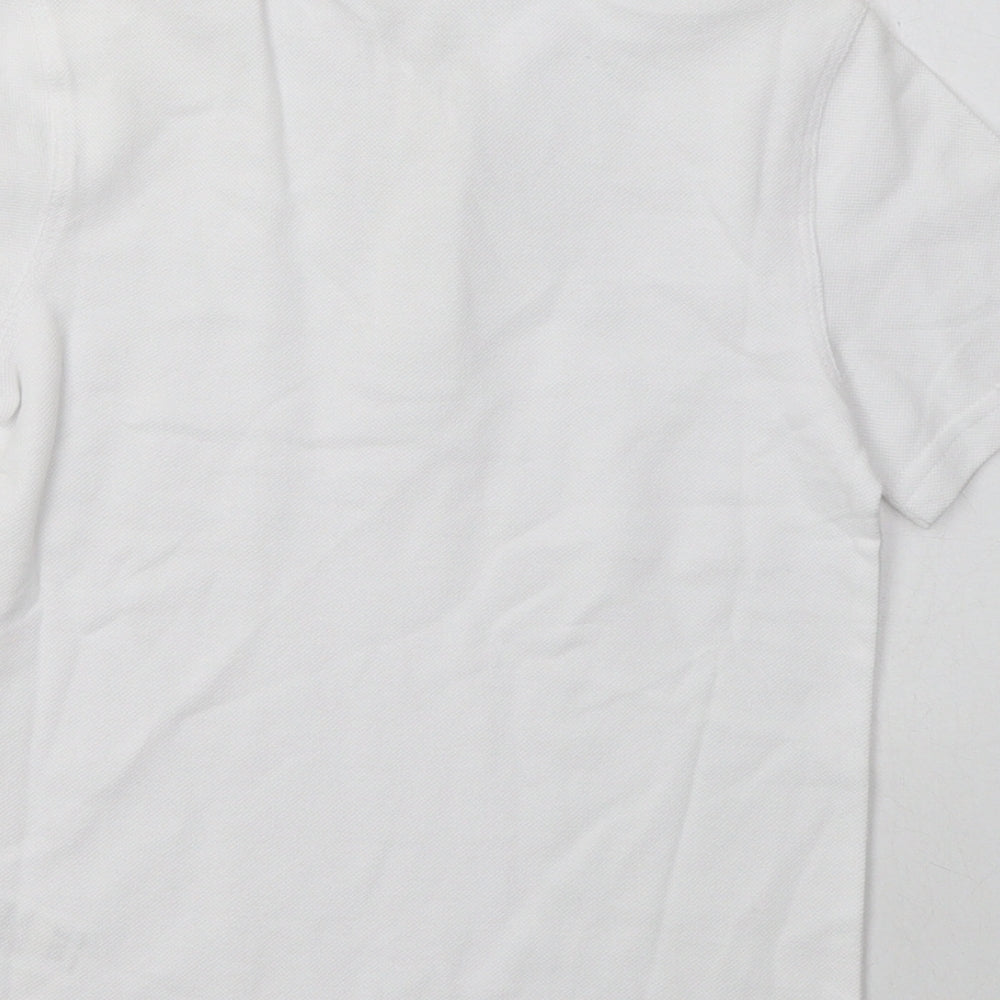 F&F Boys White  Cotton Basic Polo Size 4-5 Years Collared Button - School Wear