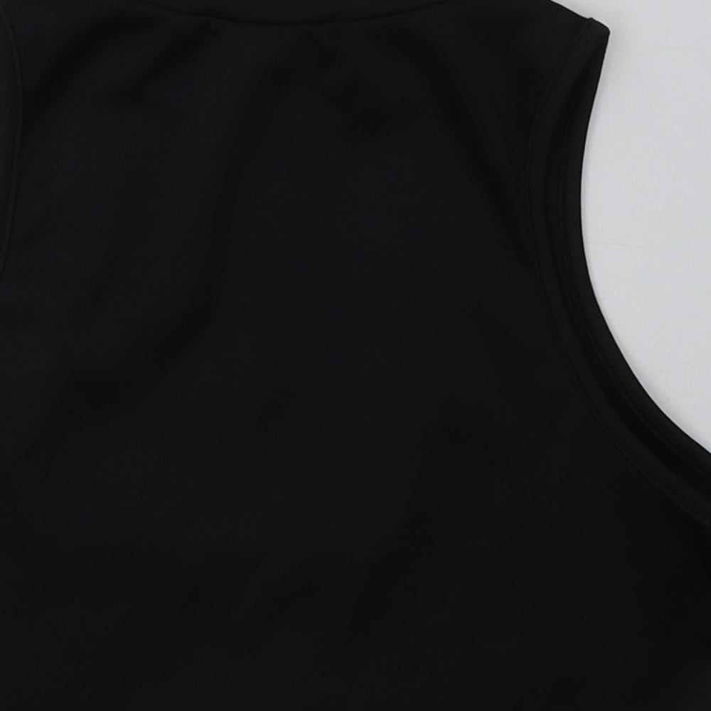 SheIn Womens Black  Polyester Cropped Tank Size S Halter