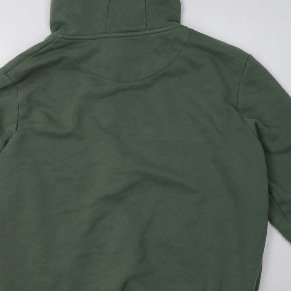 Primark Mens Green  Cotton Full Zip Hoodie Size XL