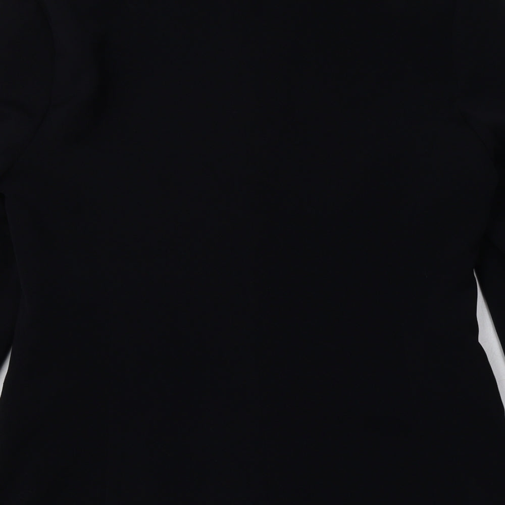 AMARANTO Womens Black   Jacket Blazer Size 10  Button