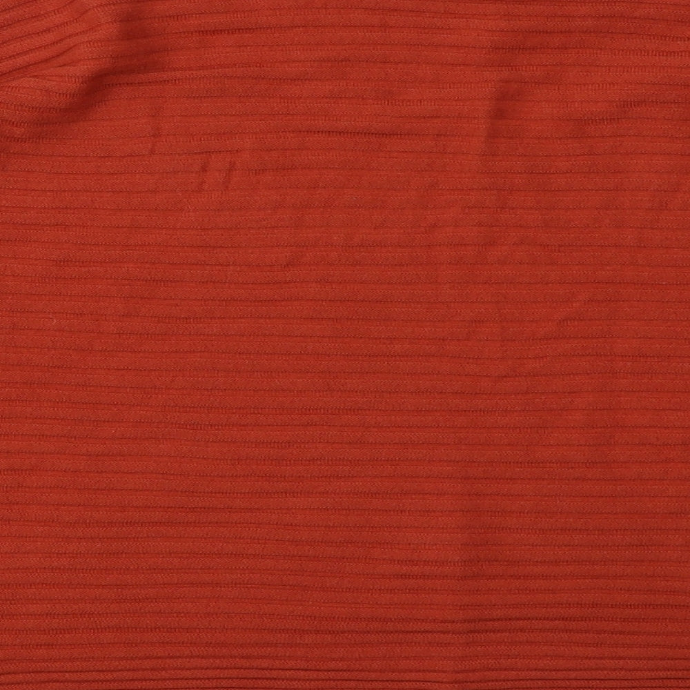 River Island Womens Orange  Acrylic Pullover Sweatshirt Size S  Pullover