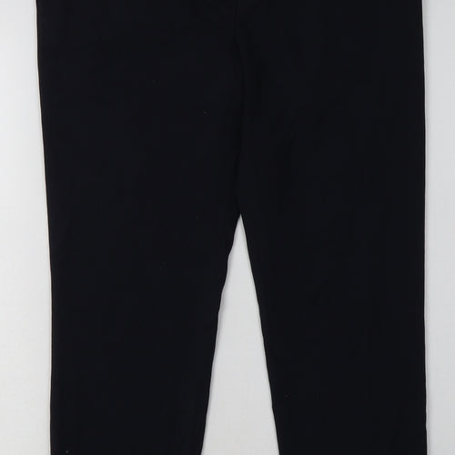 NEXT Womens Blue  Polyester Trousers  Size 10 L28 in Regular Hook & Eye