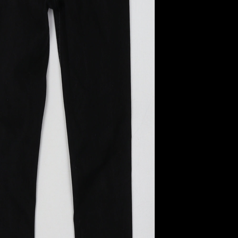 River Island Womens Black  Cotton Skinny Jeans Size 14 L30 in Regular Button