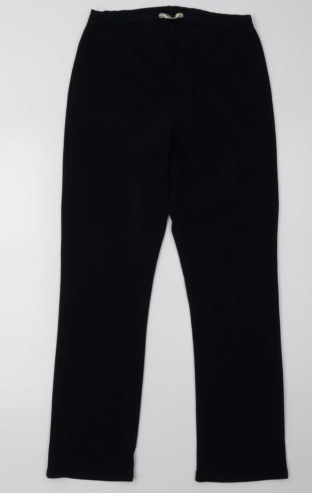 pinns Womens Blue  Polyester Trousers  Size 12 L30 in Regular