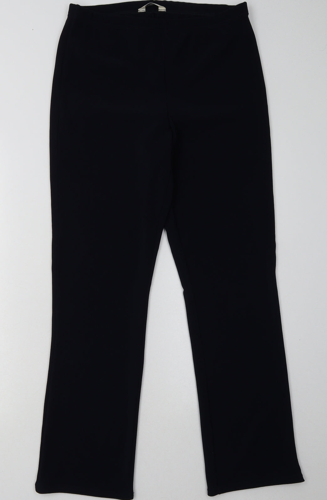 pinns Womens Blue  Polyester Trousers  Size 12 L30 in Regular