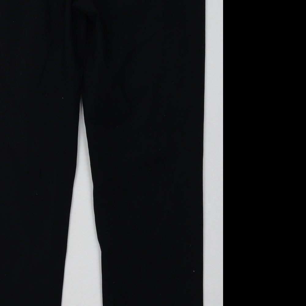 Marks and Spencer Womens Black  Cotton Straight Jeans Size 18 L32 in Regular Button