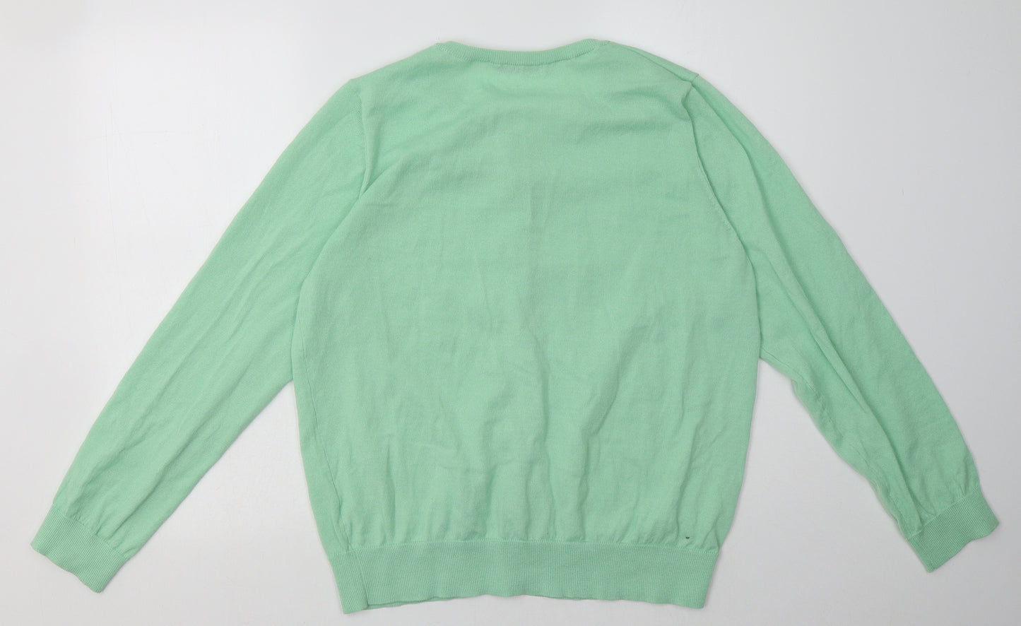 George Womens Green Crew Neck  Polyester Cardigan Jumper Size 18