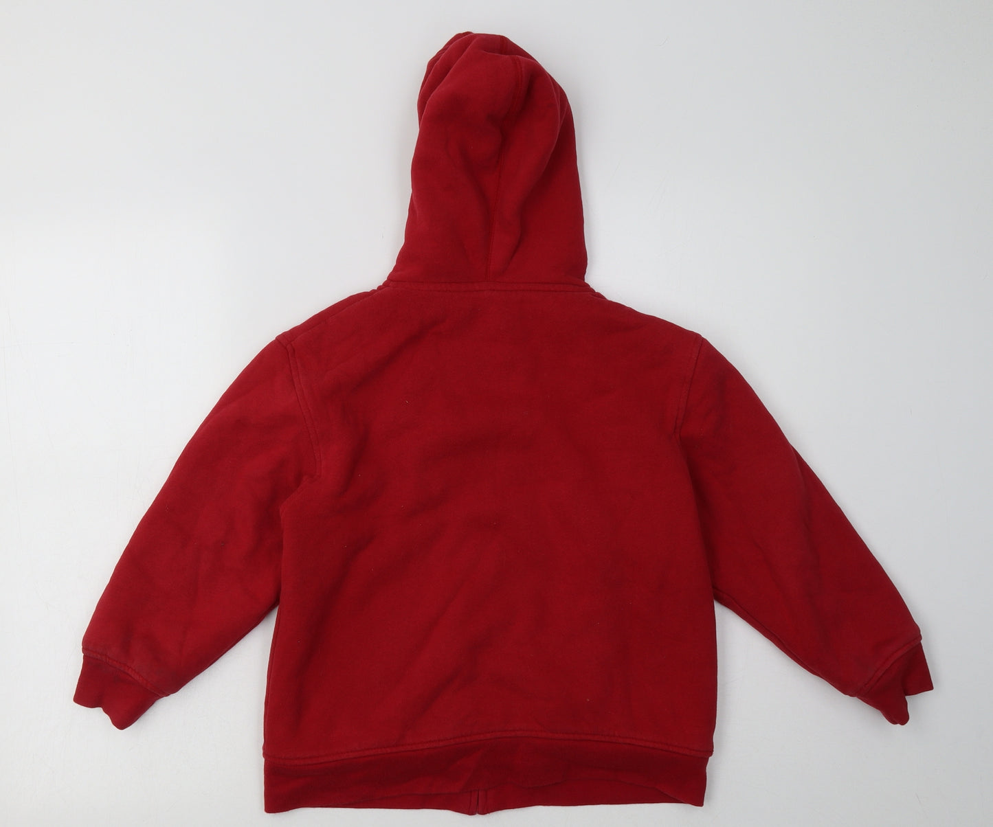 Gap Boys Red  Cotton Full Zip Hoodie Size 6-7 Years  Zip