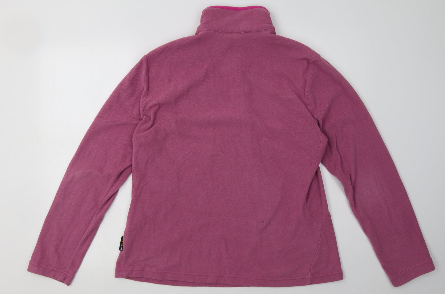 Jack Wolfskin Womens Purple  Polyester Pullover Sweatshirt Size 18  Zip