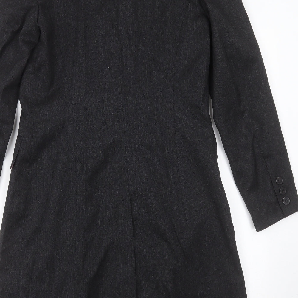 Topshop Womens Grey  Polyester Jacket Suit Jacket Size 10