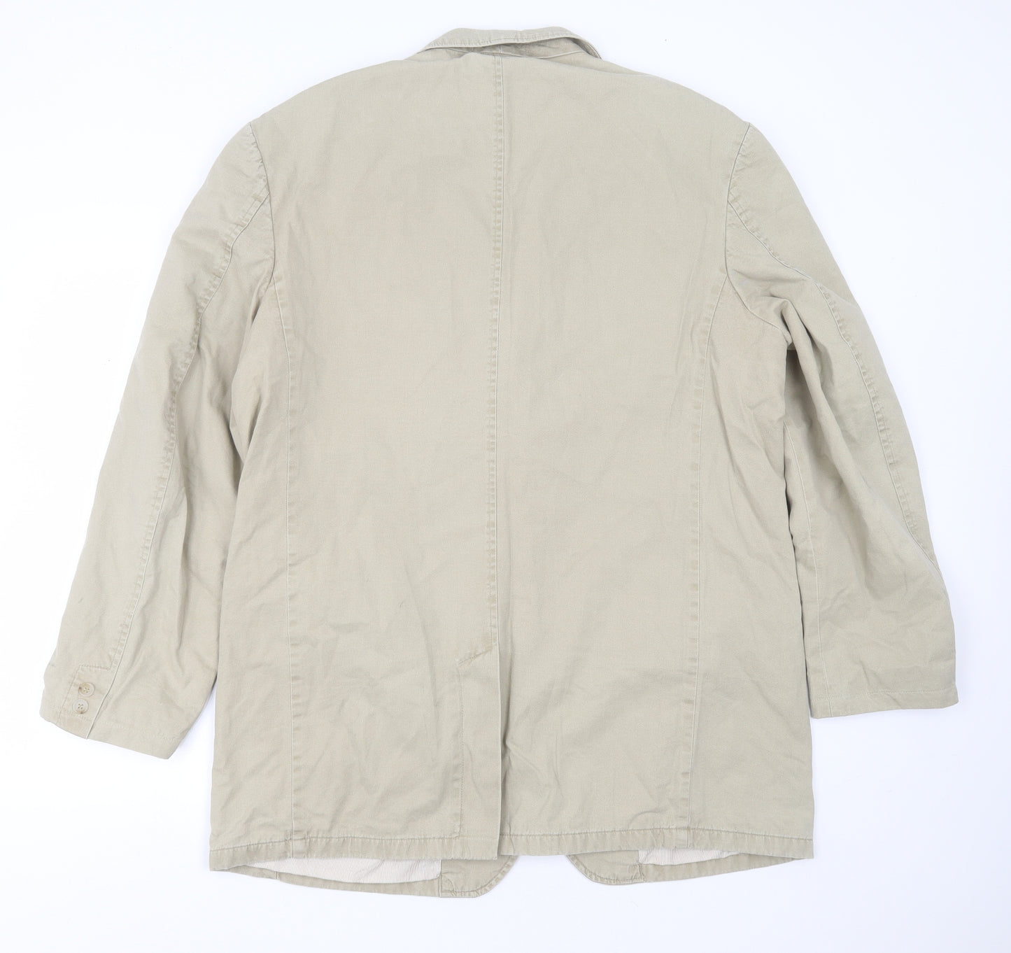 MODE Mens Beige  Cotton Jacket Suit Jacket Size 44