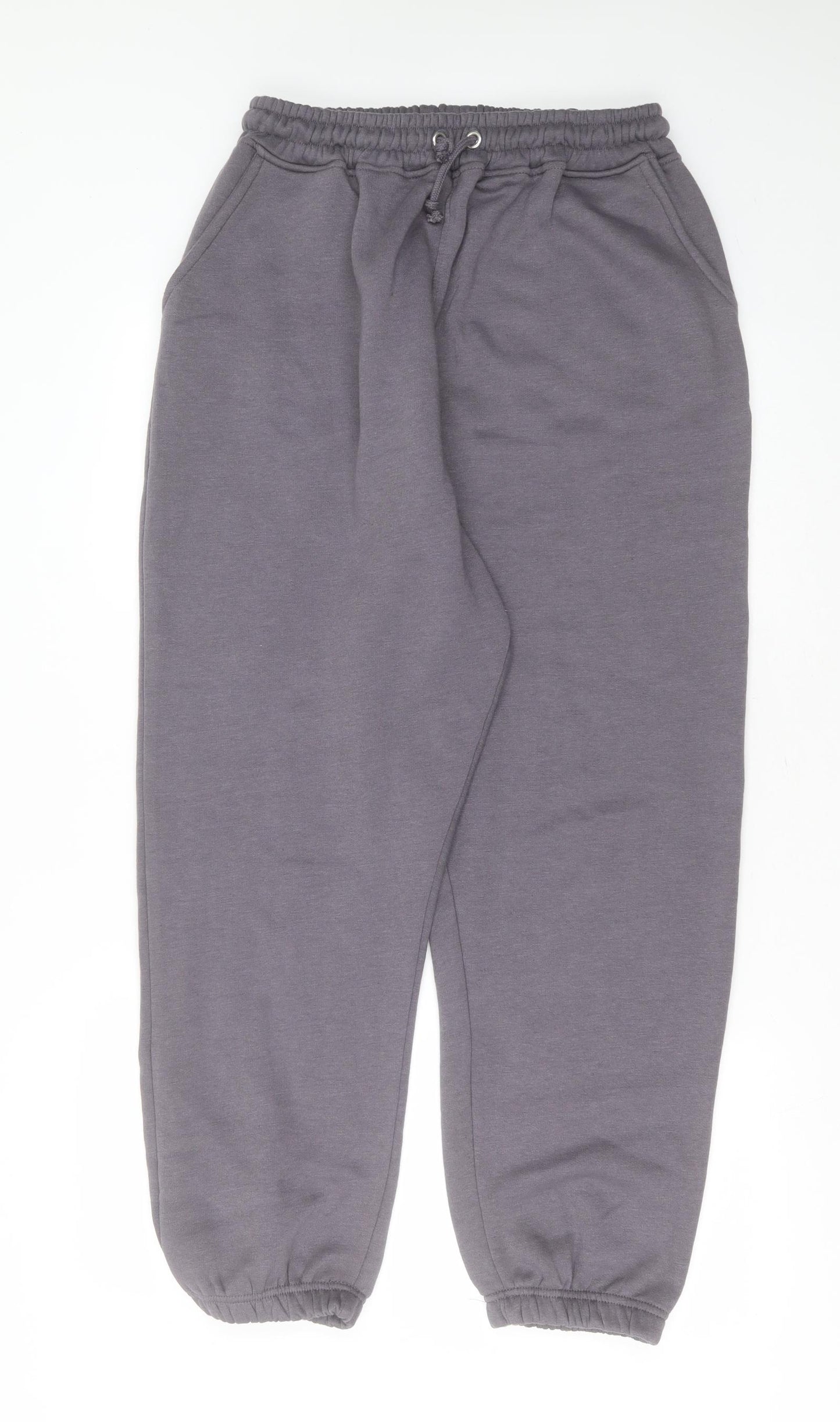 I SAW IT FIRST Womens Purple  Polyester Jogger Trousers Size 12 L29 in Regular Drawstring