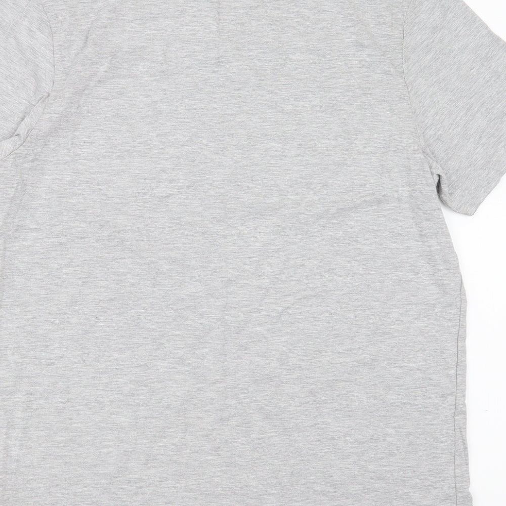 Burton Mens Grey  Polyester  T-Shirt Size M V-Neck
