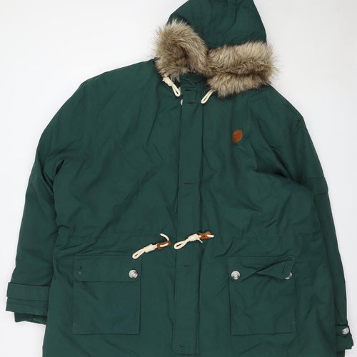 Fenchurch Mens Green   Parka Coat Size 4XL