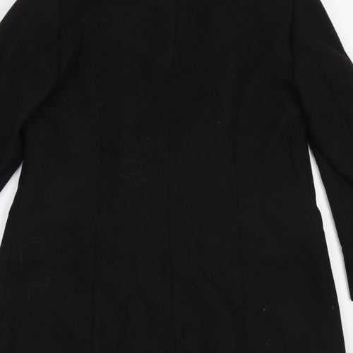 Marks and Spencer Womens Black   Overcoat Coat Size 12