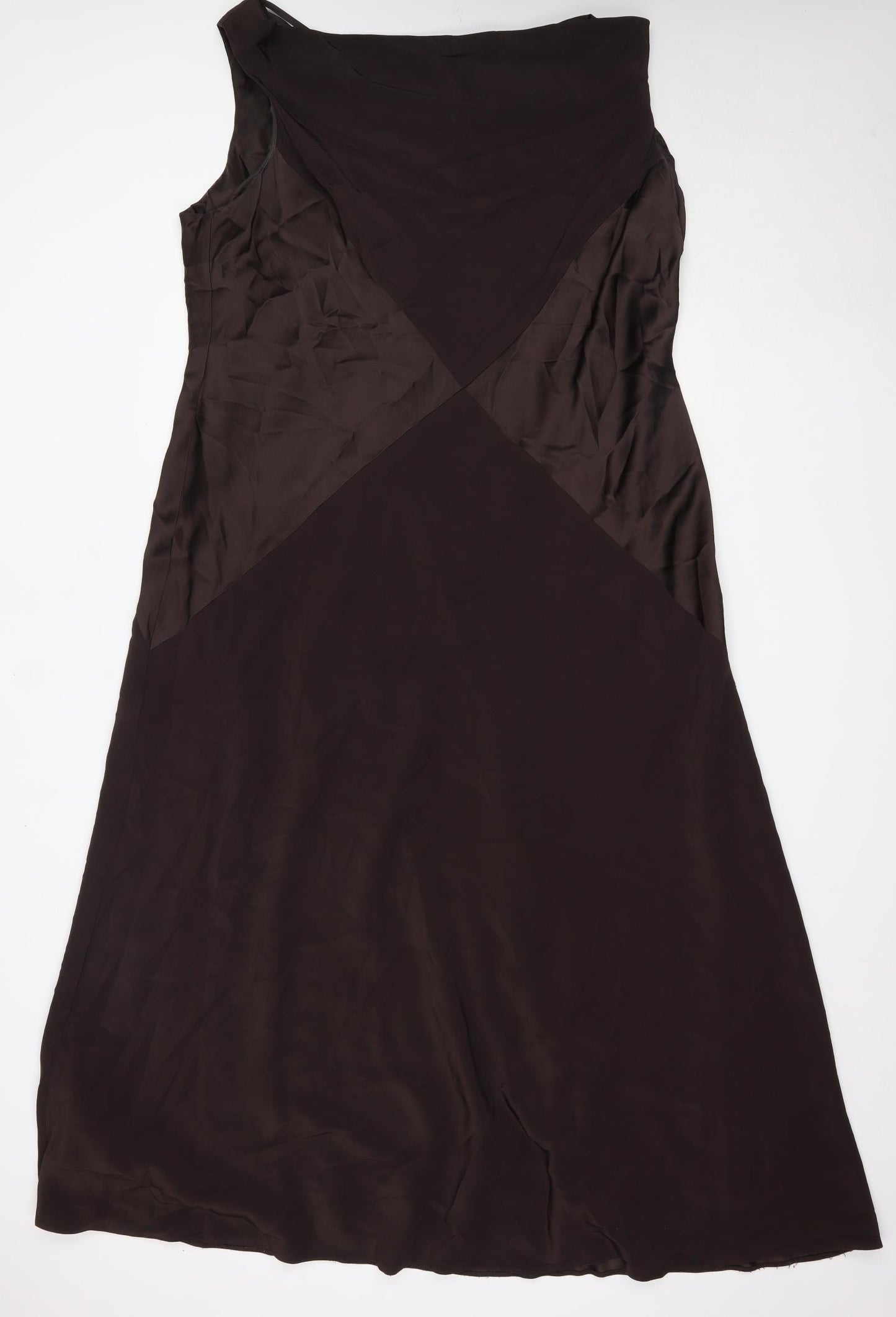 Ann Harvey Womens Brown  Polyester Ball Gown  Size 24  Round Neck