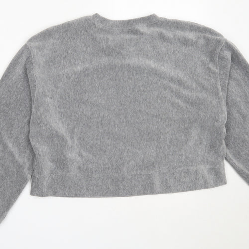 Zara Womens Grey  Polyester Pullover Sweatshirt Size S