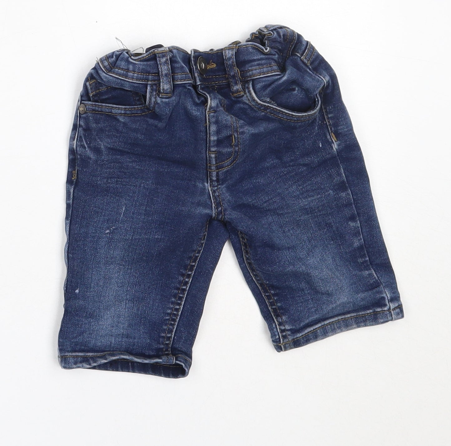 Primark Boys Blue  Cotton Bermuda Shorts Size 4-5 Years  Regular