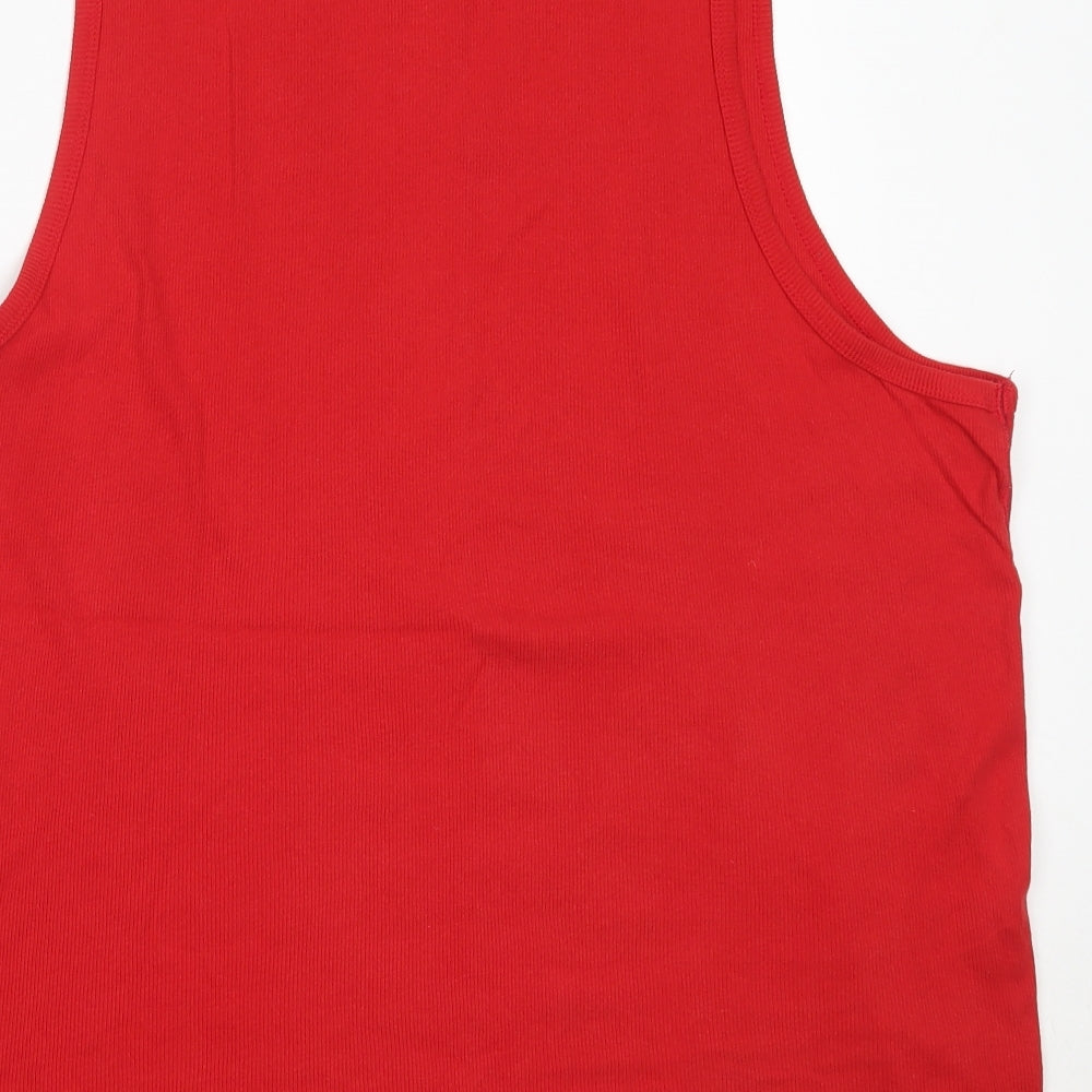 F&F Mens Red  Cotton  T-Shirt Size 3XL Round Neck