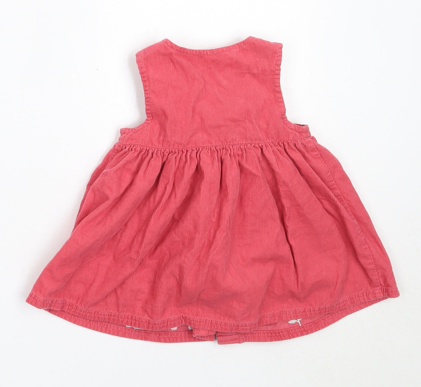 Marks and Spencer Girls Pink  Cotton Fit & Flare  Size 3-6 Months  Round Neck