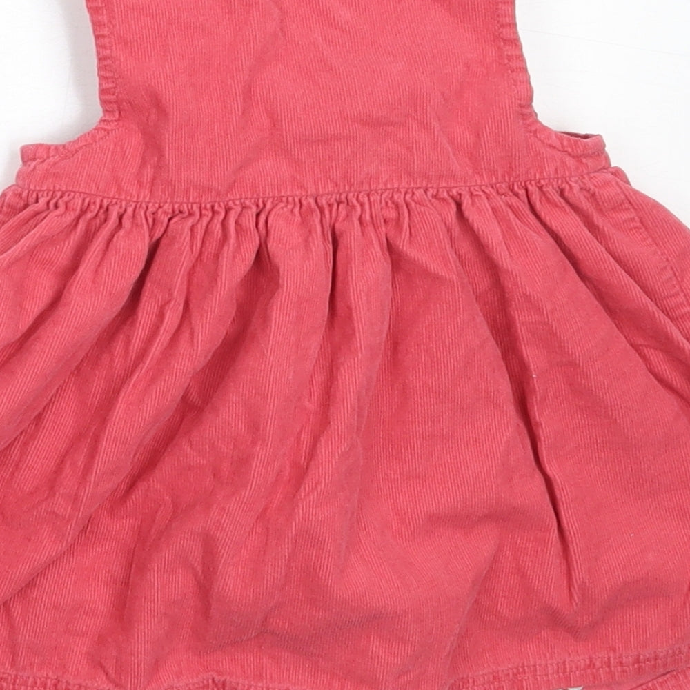 Marks and Spencer Girls Pink  Cotton Fit & Flare  Size 3-6 Months  Round Neck