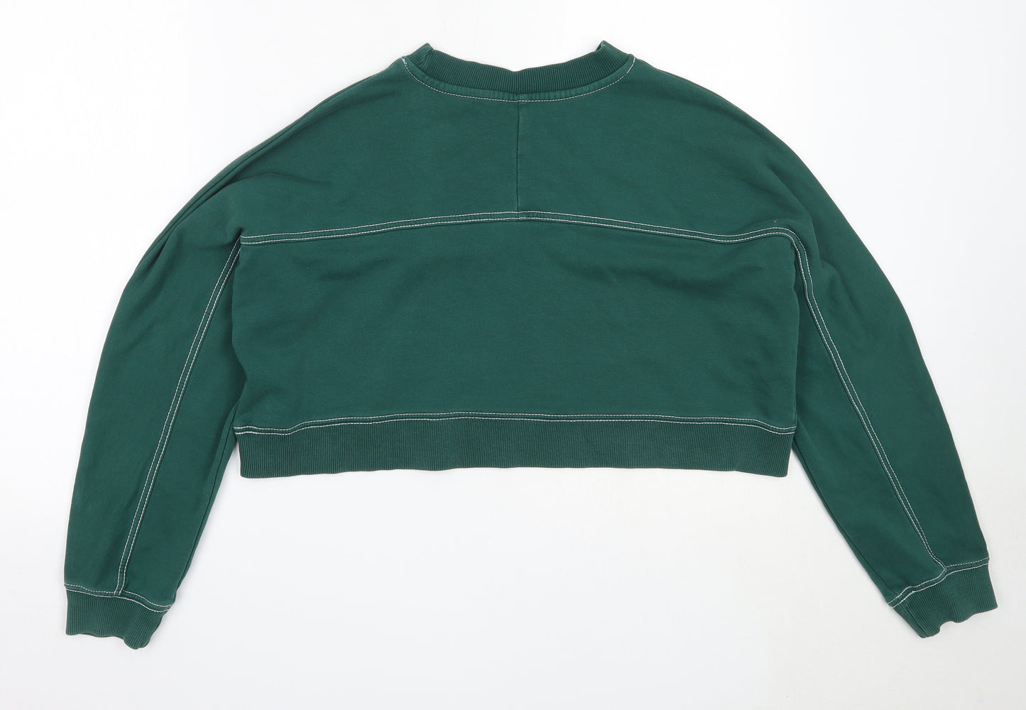IVY PARK Womens Green  Cotton Pullover Sweatshirt Size XS