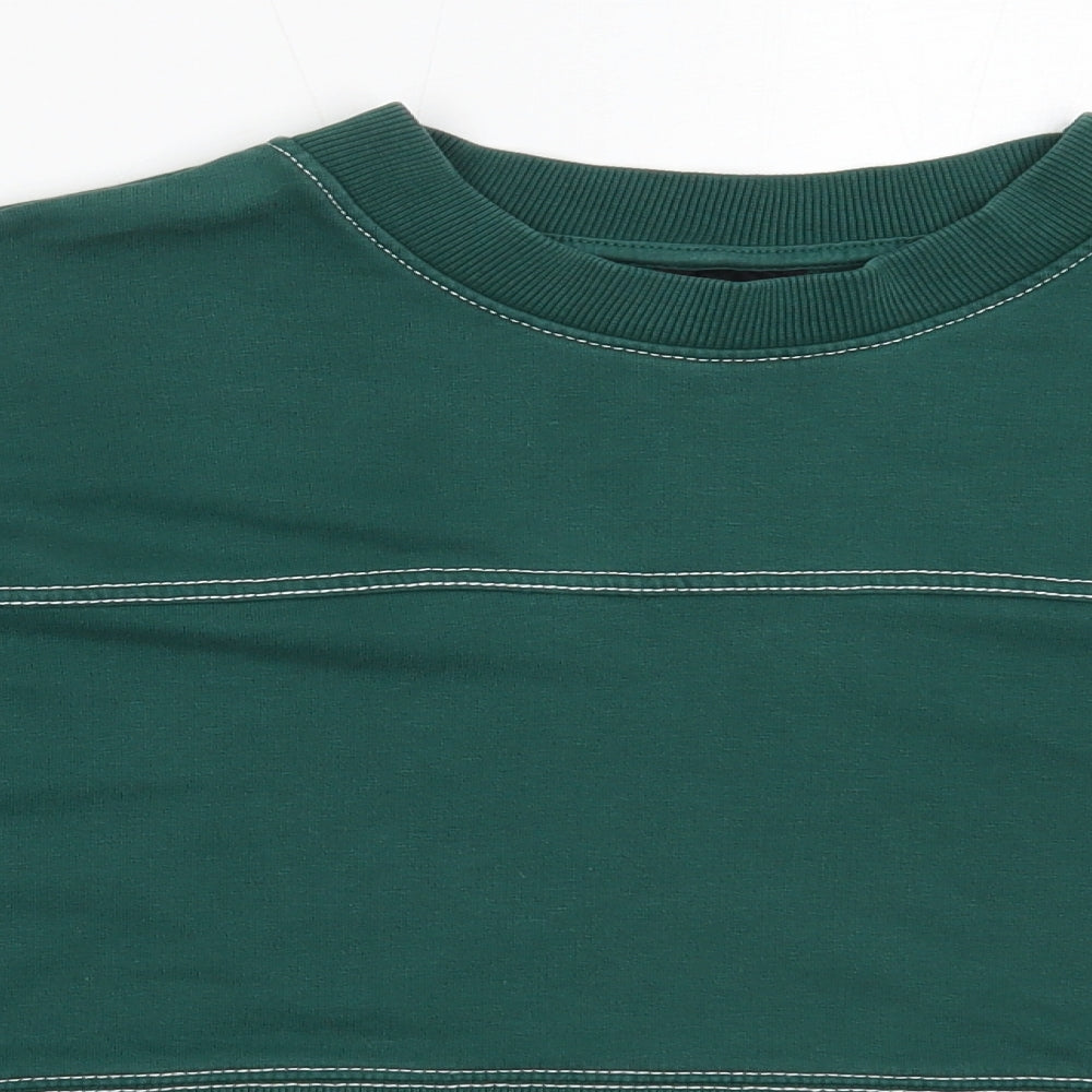 IVY PARK Womens Green  Cotton Pullover Sweatshirt Size XS