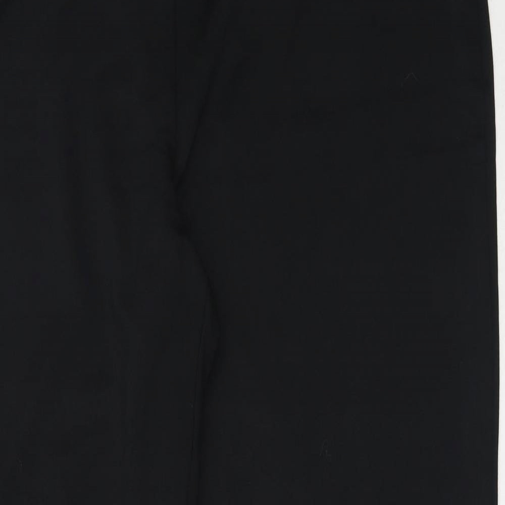Marks and Spencer Womens Black  Viscose Trousers  Size 16 L28.5 in Regular