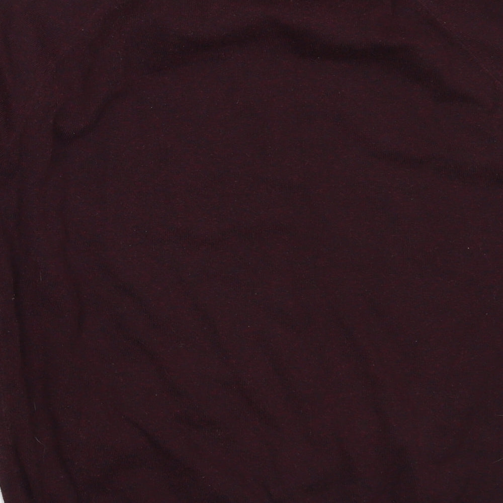 Burton Mens Red V-Neck  Cotton Pullover Jumper Size S
