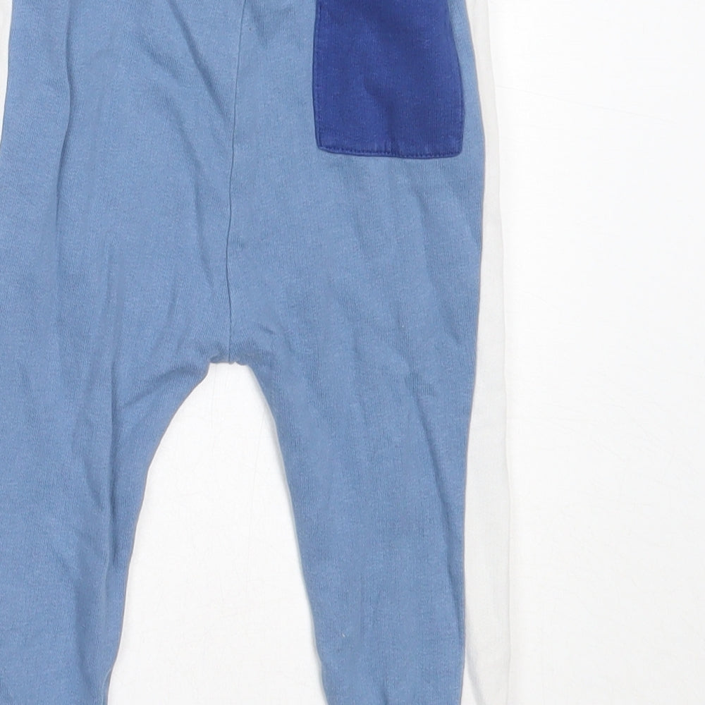 NEXT Boys Blue  Cotton Jogger Trousers Size 18-24 Months