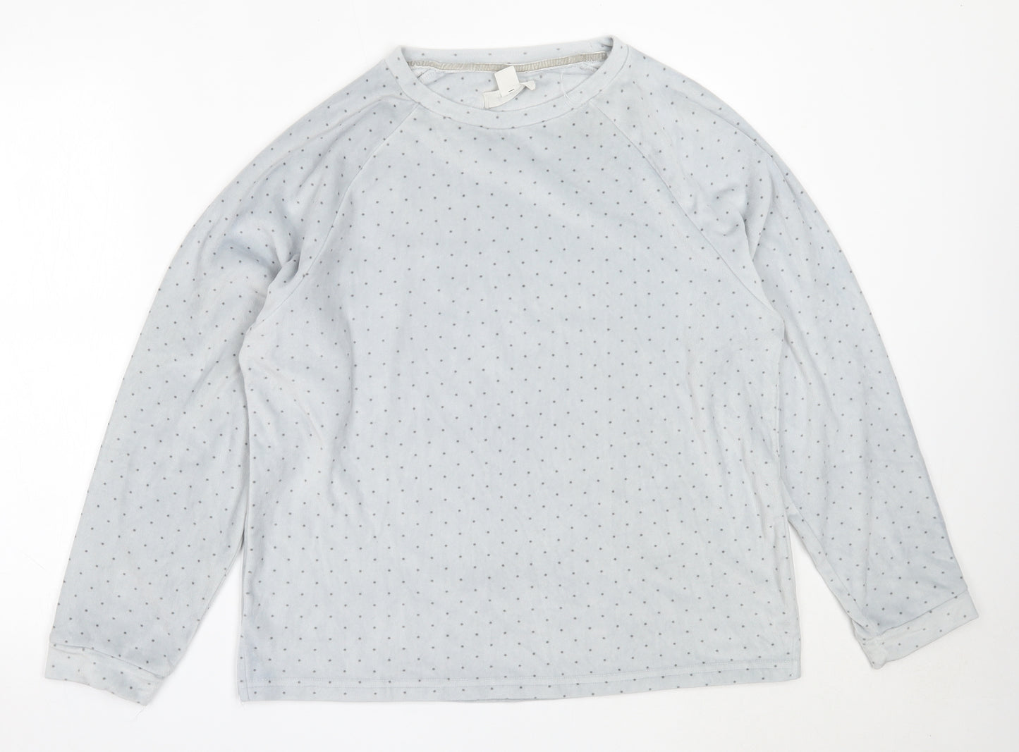 Primark Womens Grey Polka Dot Polyester Top Pyjama Top Size S