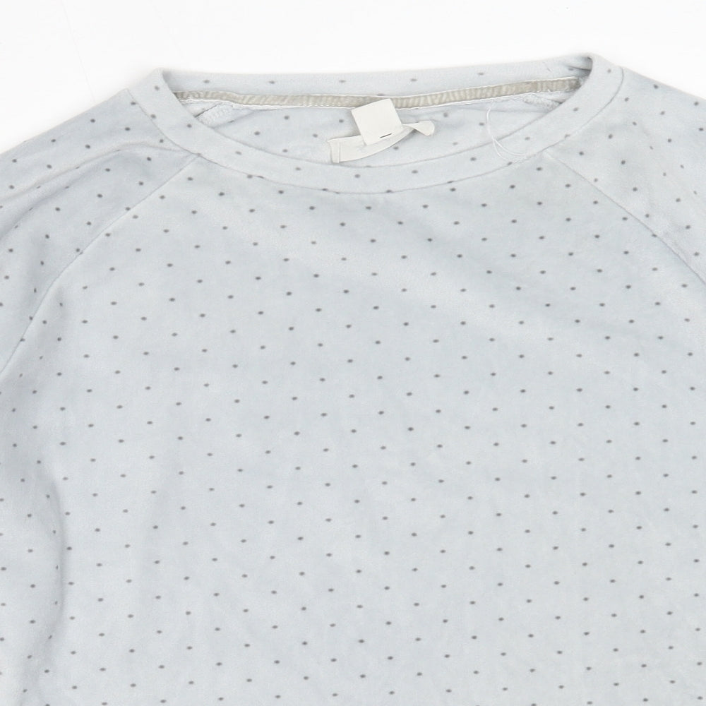 Primark Womens Grey Polka Dot Polyester Top Pyjama Top Size S
