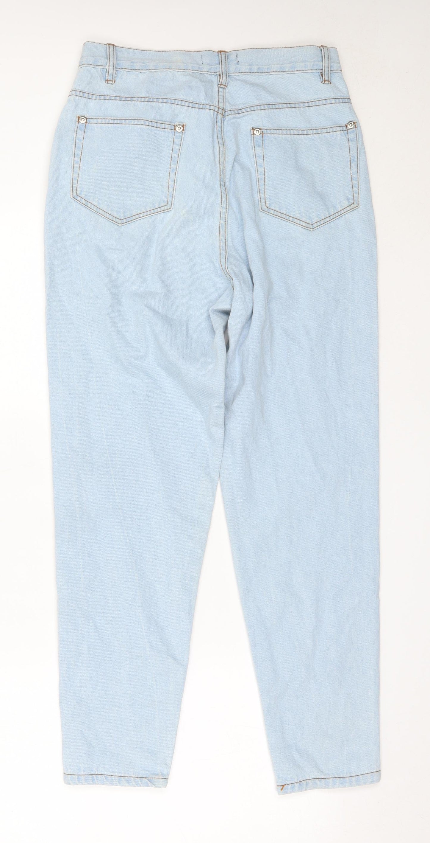 Wednesday's Girl Womens Blue  Cotton Mom Jeans Size 28 in L27 in Regular