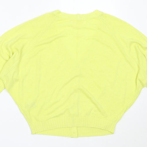 Per Una Womens Green V-Neck  Lyocell Cardigan Jumper Size M