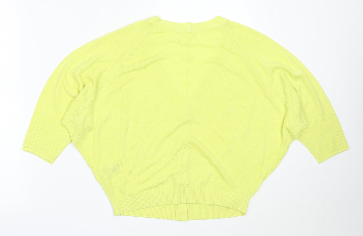 Per Una Womens Green V-Neck  Lyocell Cardigan Jumper Size M