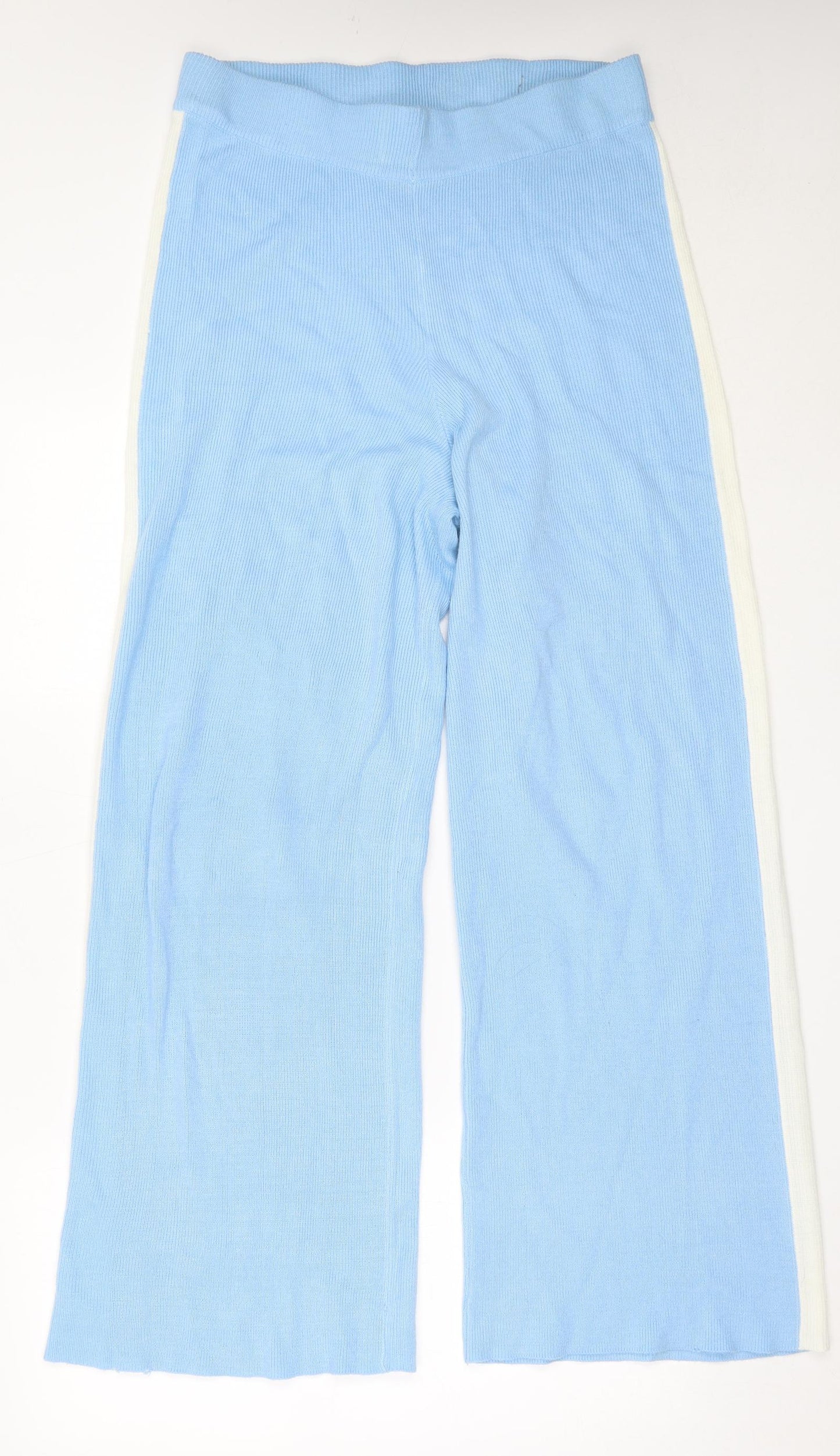 Nasty Gal Womens Blue  Acrylic Trousers  Size L L30 in Regular