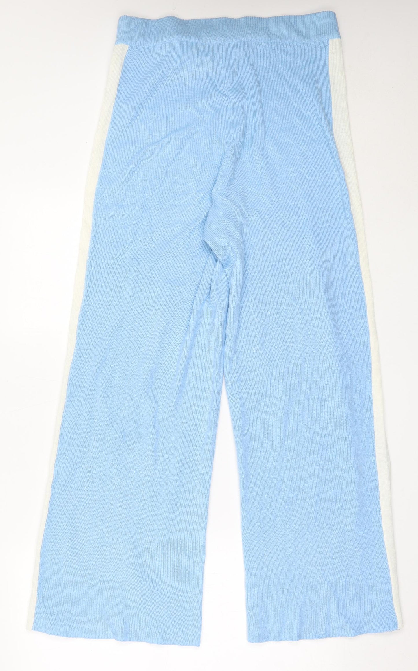 Nasty Gal Womens Blue  Acrylic Trousers  Size L L30 in Regular