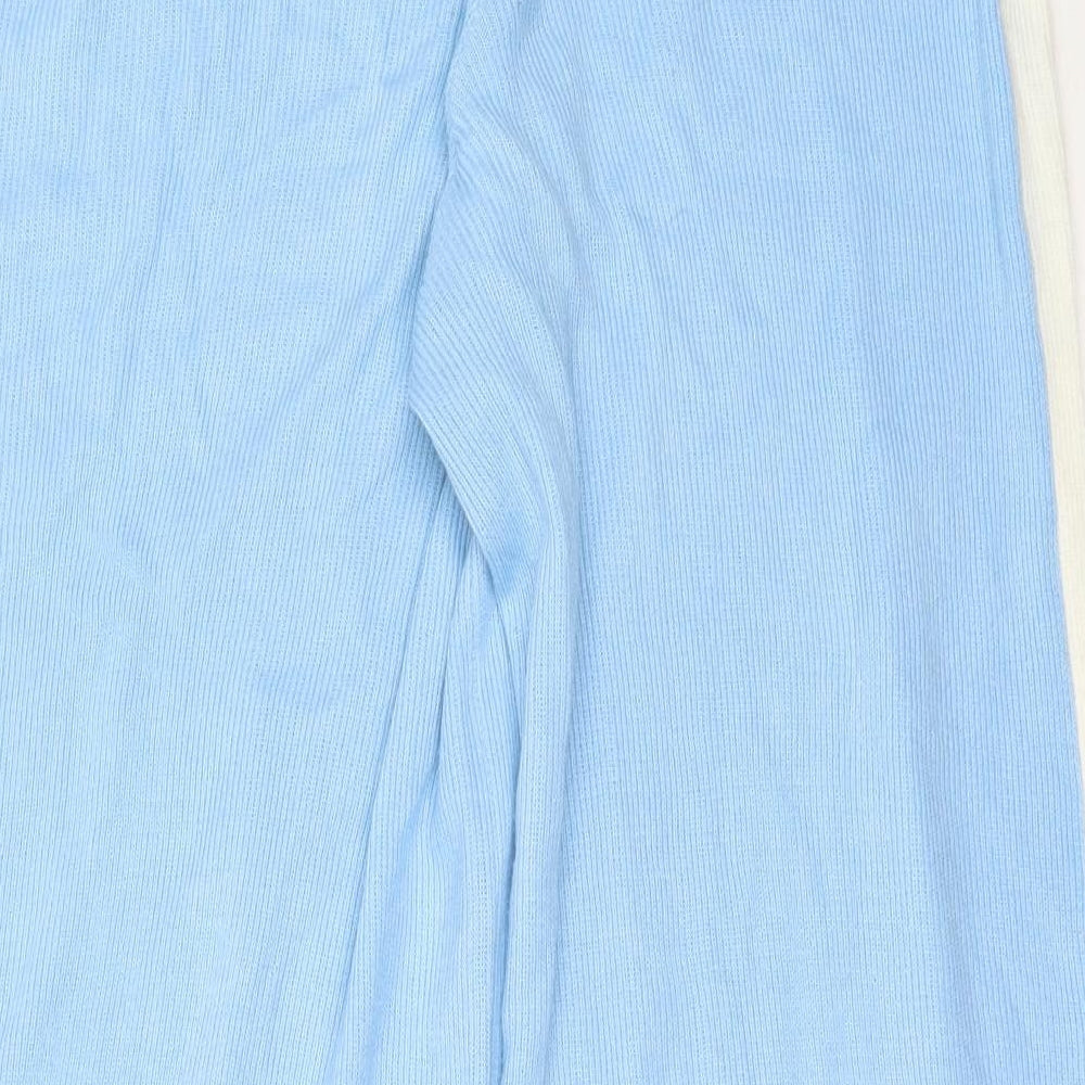 Nasty Gal Womens Blue  Acrylic Trousers  Size L L30 in Regular