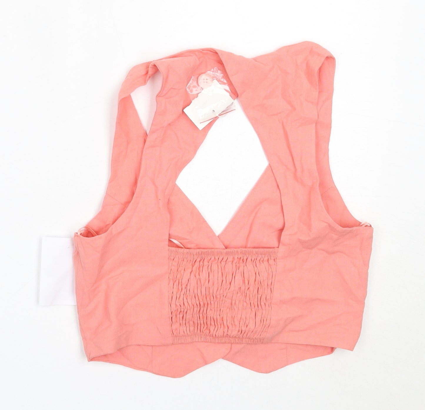 Bershka Womens Pink   Jacket Waistcoat Size S