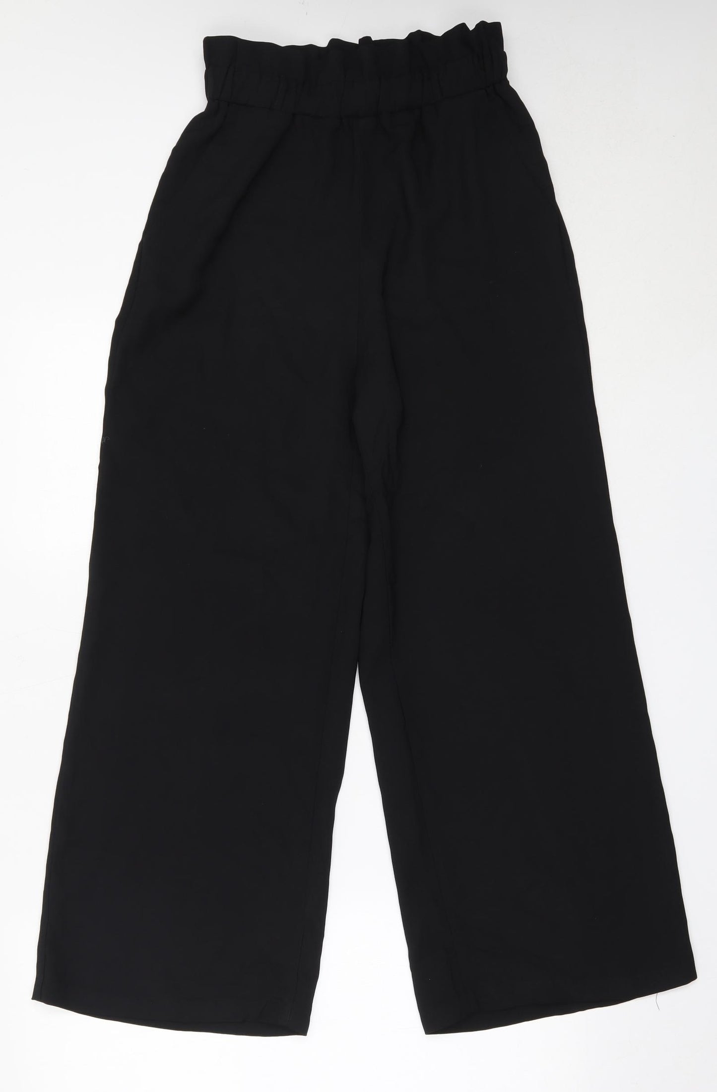 Vera & Lucy Womens Black  Polyester Trousers  Size S L26.5 in Regular