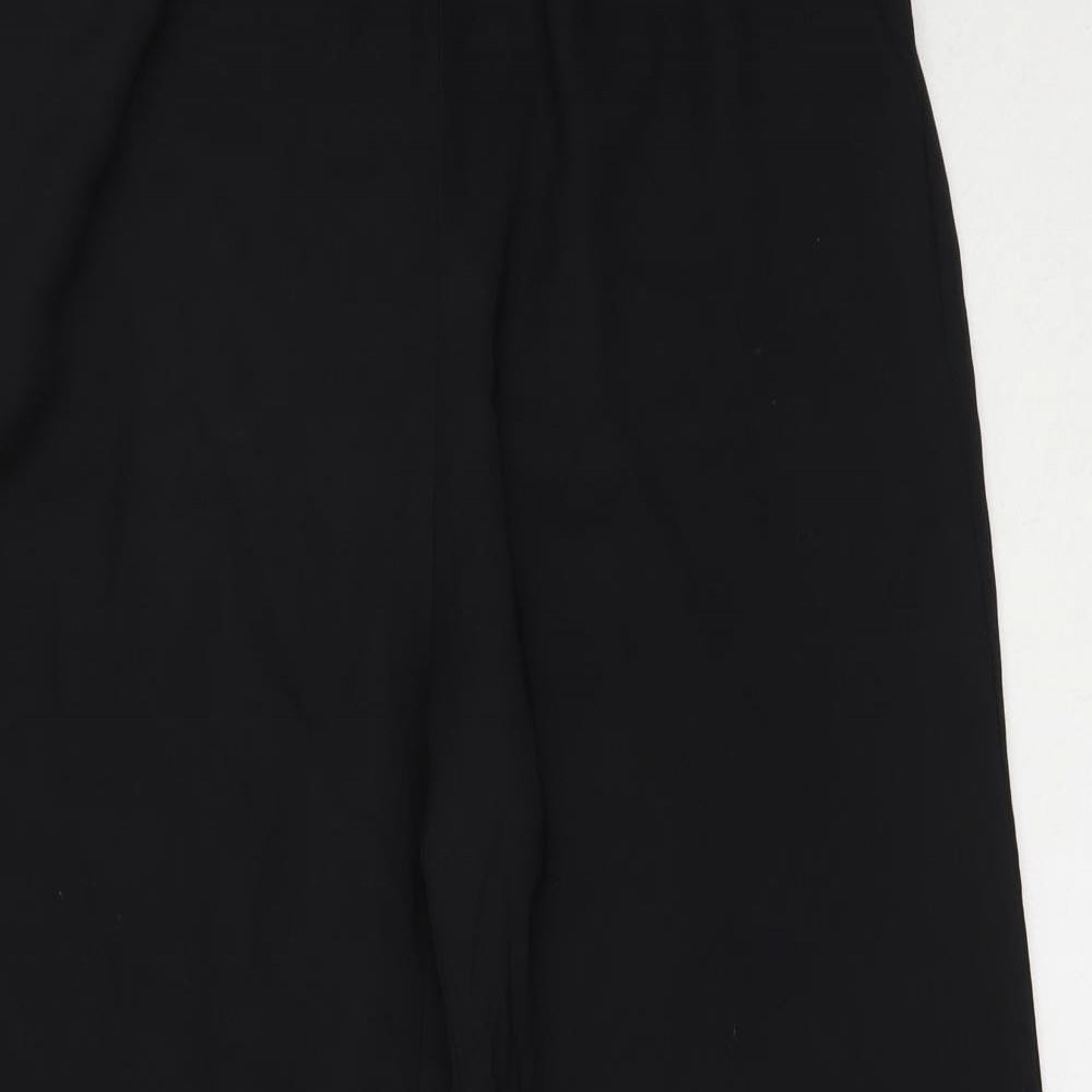 Vera & Lucy Womens Black  Polyester Trousers  Size S L26.5 in Regular