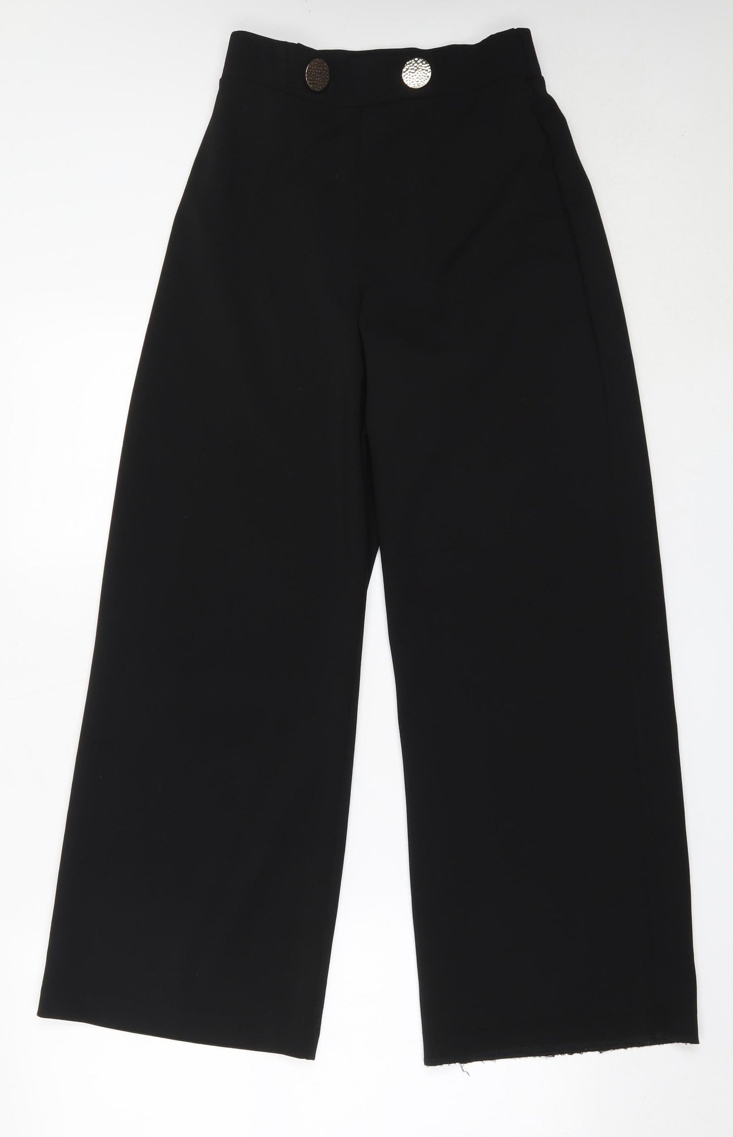 Envy Womens Black  Polyester Trousers  Size 8 L28.5 in Regular